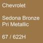 Preview: Chevrolet, Sedona Bronze Pri Metallic, 67 / 622H.